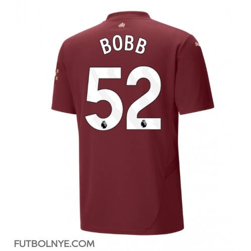 Camiseta Manchester City Oscar Bobb #52 Tercera Equipación 2024-25 manga corta